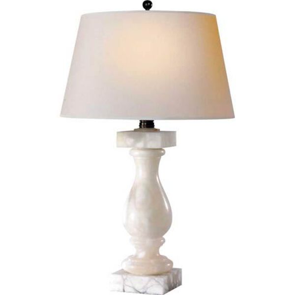 Balustrade Alabaster 27-Inch One-Light Table Lamp by Chapman and Myers, image 1