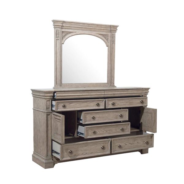 Kingsbury Brown Dresser and Mirror, image 6