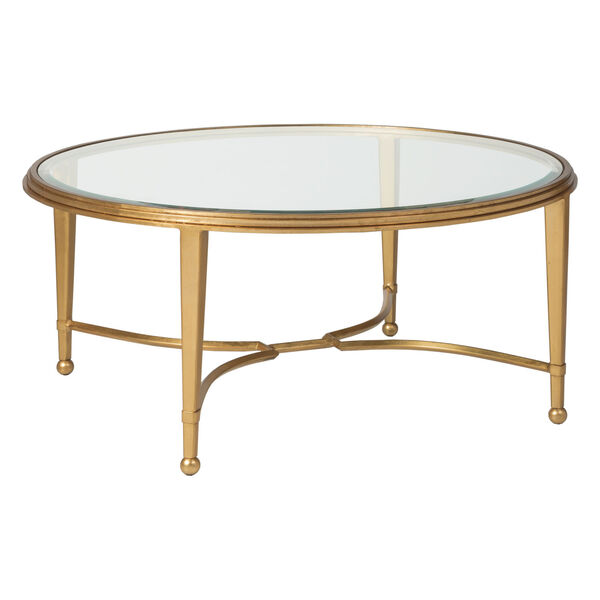 Metal Designs Gold Sangiovese Round Cocktail Table, image 1