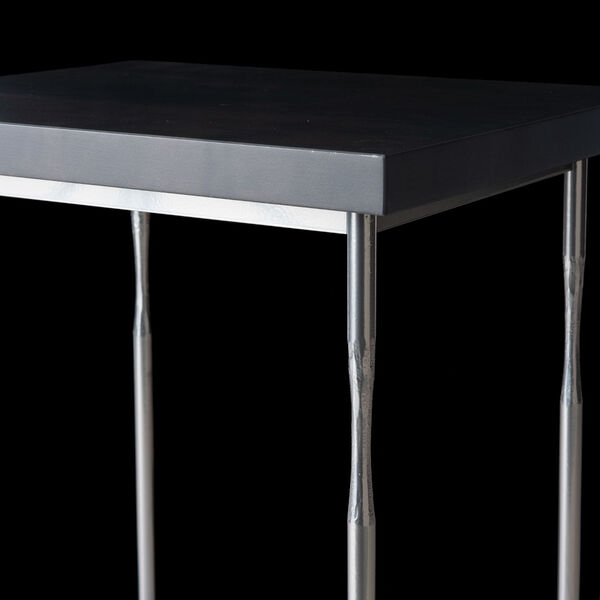 Senza Silver Side Table with Grey Maple Wood Top, image 3