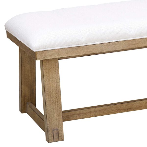 Catalina Distressed Wood Dining Bench, image 4