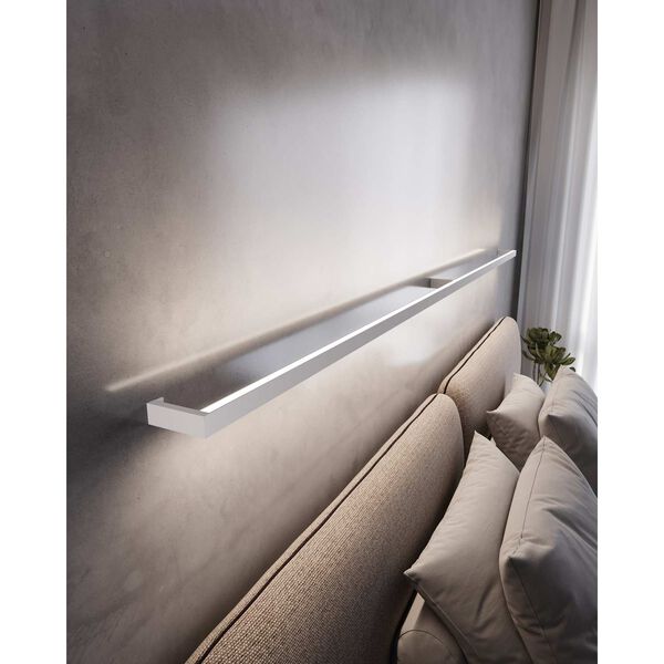 Thin-Line Satin White LED 96-Inch Wall Bar, image 4