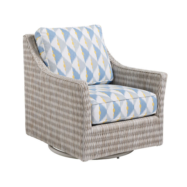Seabrook Ivory, Taupe, and Gray Swivel Glider Chair, image 1