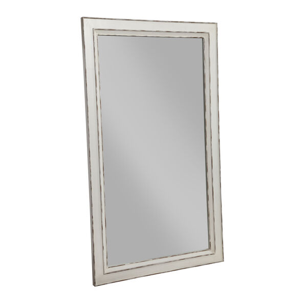 Ivory 79-Inch x 46-Inch Floor Mirror, image 1