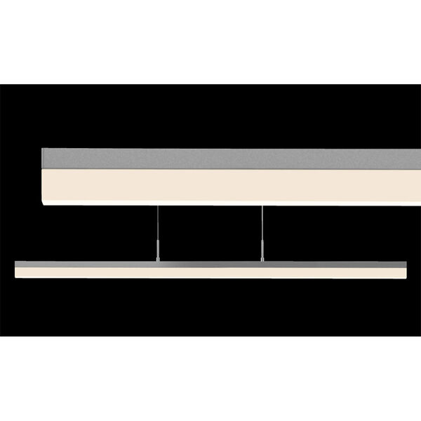 Stiletto Bright Satin Aluminum LED 44.25-Inch Pendant, image 3