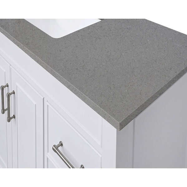 Lotte Radianz Contrail Matte 49-Inch Vanity Top with Rectangular Sink, image 3