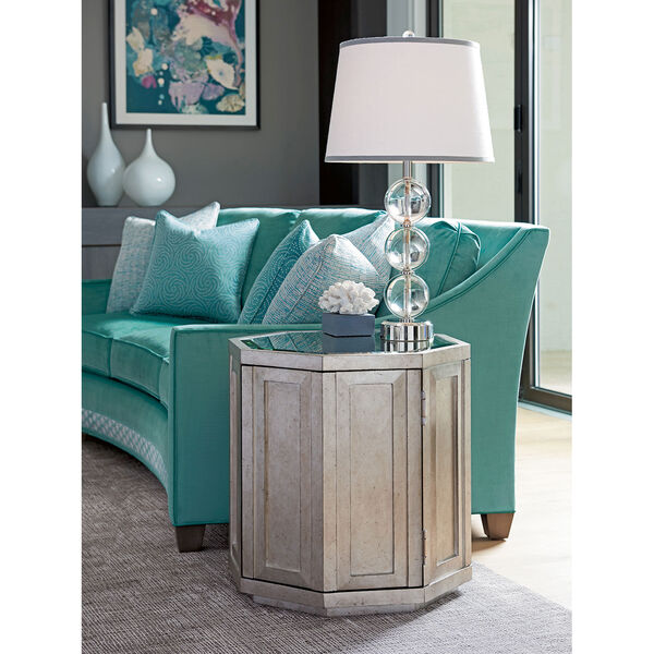 Ariana Silver Rochelle Octagonal Storage Table, image 2