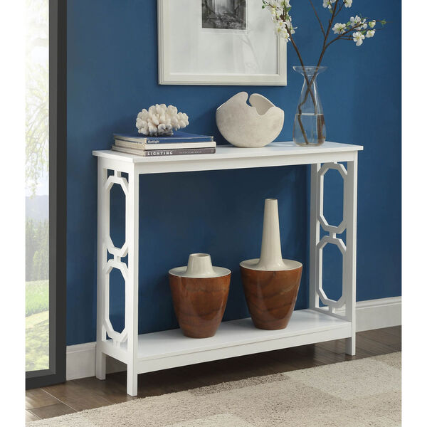 Omega Console Table with Shelf, image 1