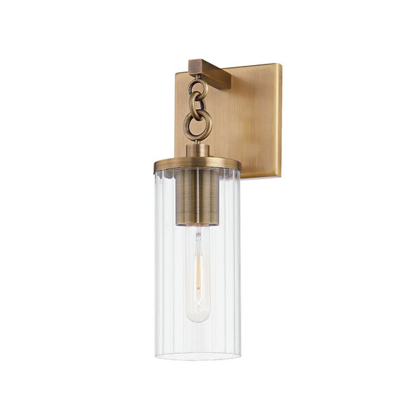 Yucca Patina Brass One-Light Outdoor Wall Sconce, image 1