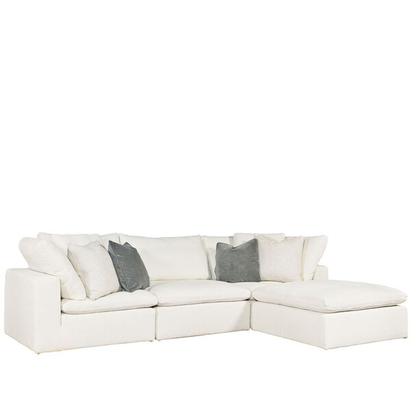 Palmer White and Espresso Sectional Sofa, 4-Piece, image 1