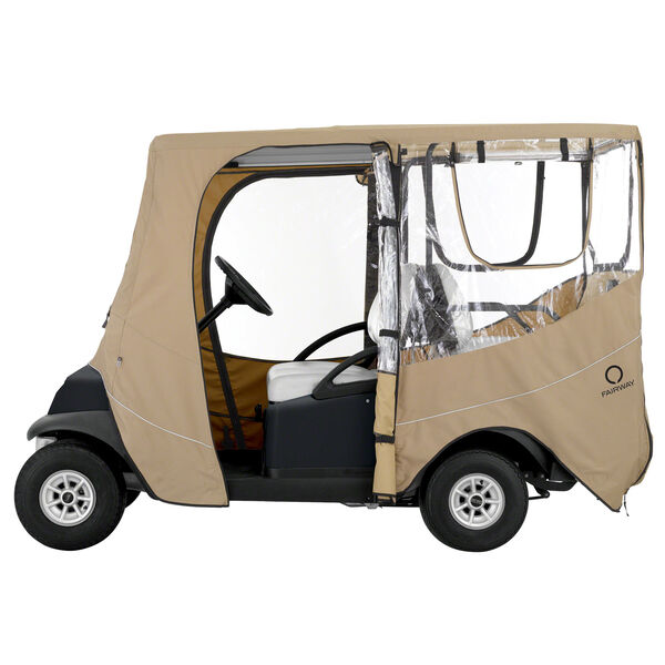 Cypress Khaki Long Roof Deluxe Golf Car Enclosure, image 3