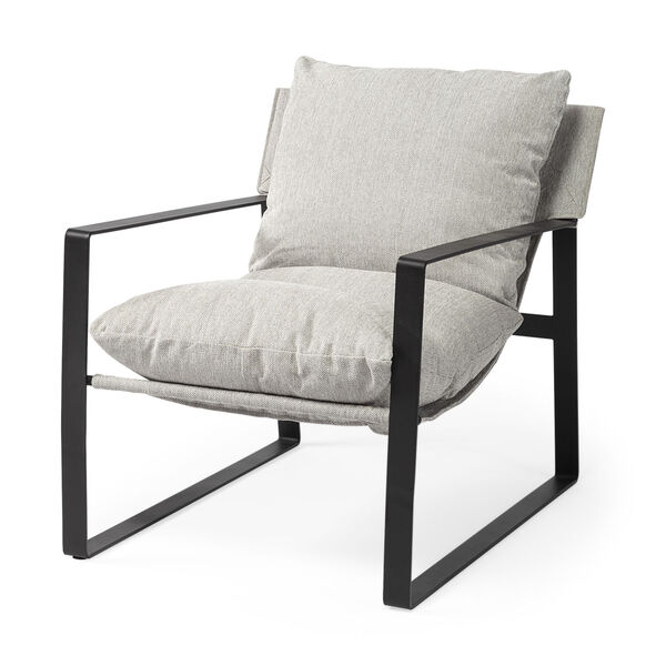 Guilia Frost Gray Sling Arm Chair, image 1