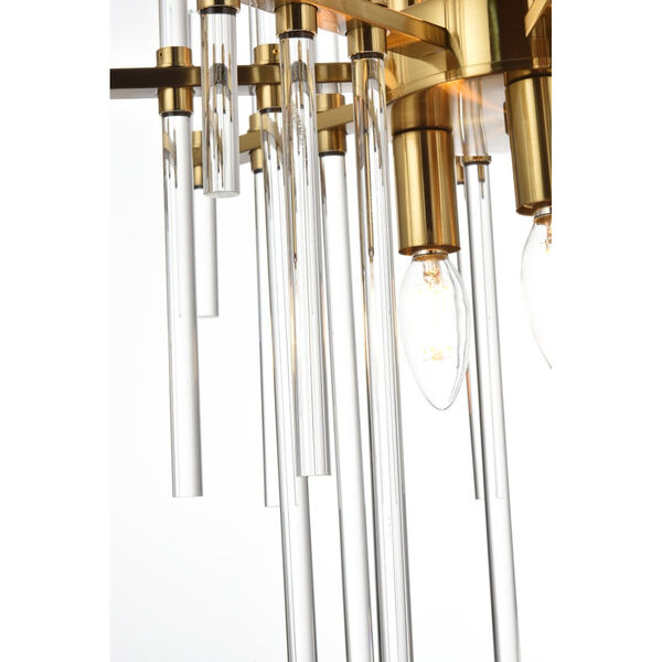 Sienna Gold Six-Light 17-Inch Pendant, image 4