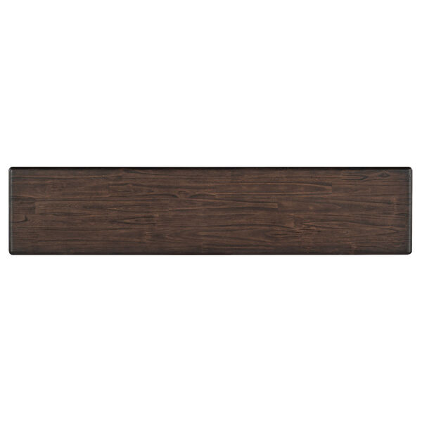Commerce and Market Dark Wood and Charcoal Pommel Sofa Console, image 4