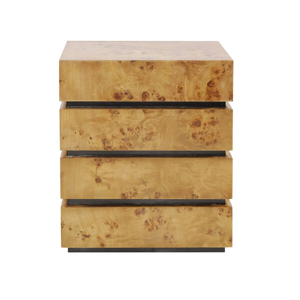 Bromo Natural and Black Four-Drawer Chest, image 4