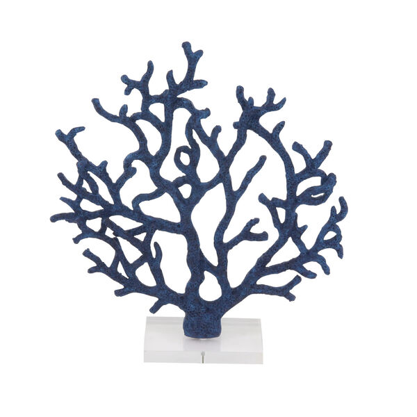 Blue Polystone Nature Sculpture, image 2