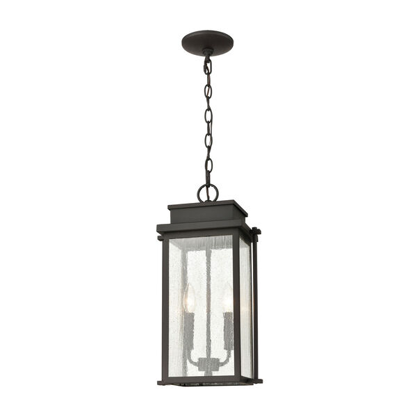 Braddock Architectural Bronze Two-Light Outdoor Pendant, image 1