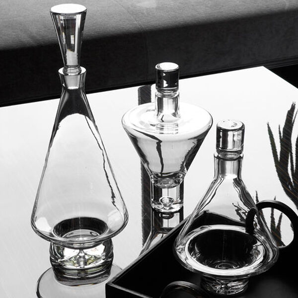 Clear Tall Fat Bottom Decanter Only, image 1