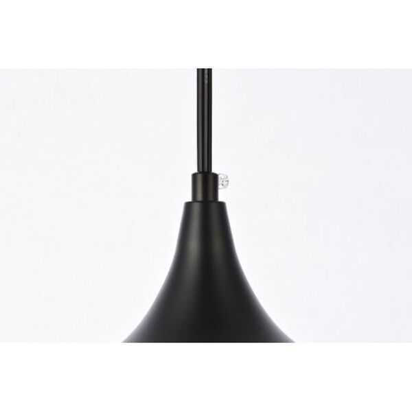 Nora Black 12-Inch One-Light Plug-In Pendant, image 4