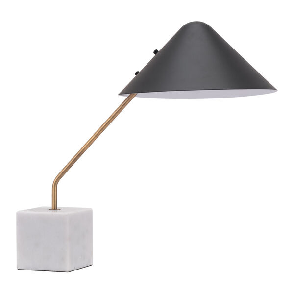Pike Black One-Light Desk Lamp, image 1