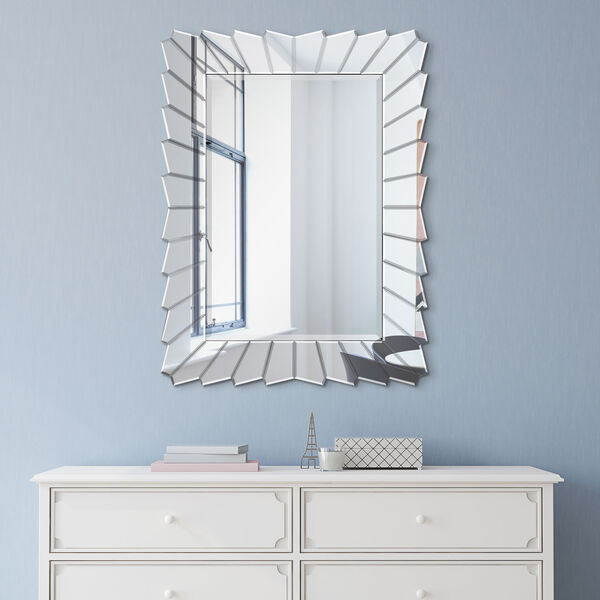 Moderno Clear 40 x 30-Inch Beveled Wall Mirror, image 6
