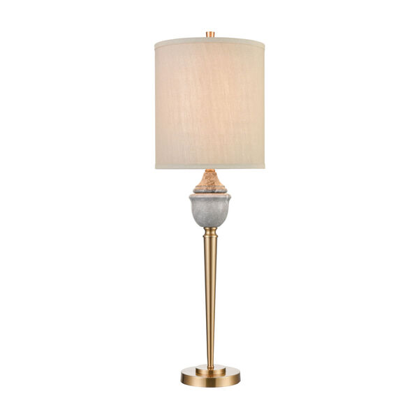 Henley Grey Marble with Cafe Bronze One-Light Table Lamp, image 1