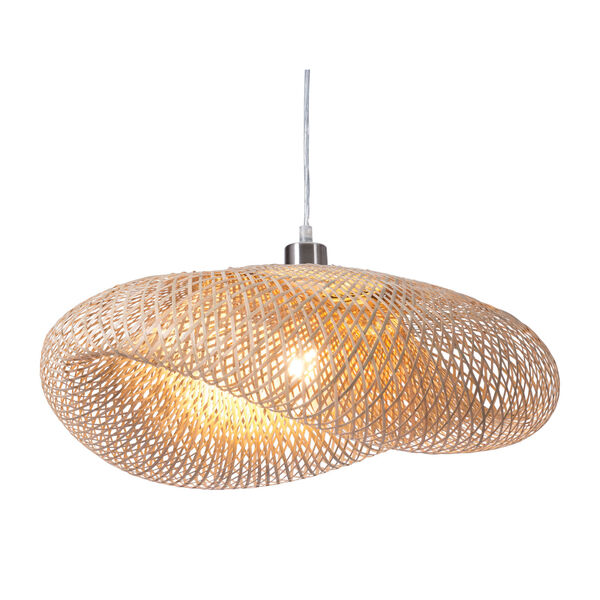 Weekend Natural Woven One-Light Pendant, image 1