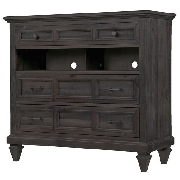 Calistoga 3 Drawer Media Chest in Weathered Charcoal, image 3