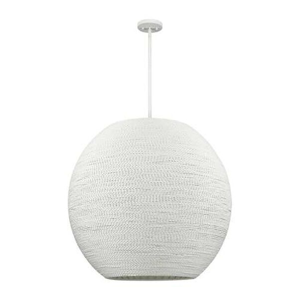 Sophie White Coral 31-Inch Four-Light Pendant, image 2