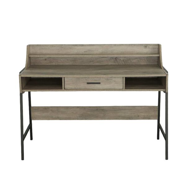 Maple Driftwood Metal Accent Desk, image 1