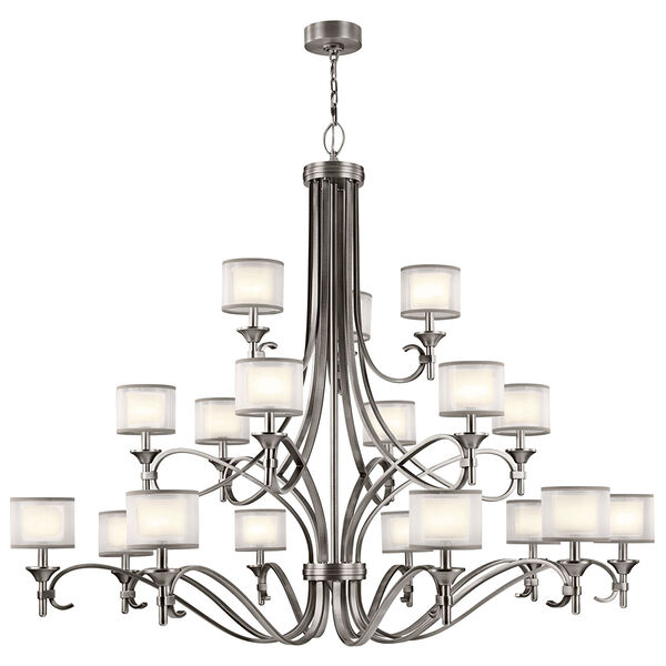 Lacey Antique Pewter 18-Light Chandelier, image 1