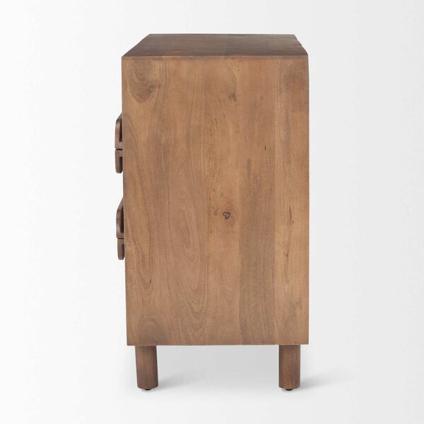 Astrid Medium Brown Three-Drawer Cabinet, image 3