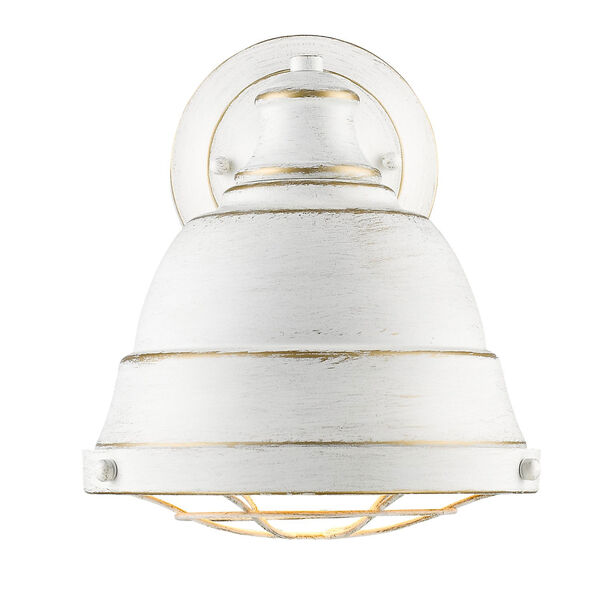 Bartlett French White One-Light Wall Sconce with French White Shade, image 1