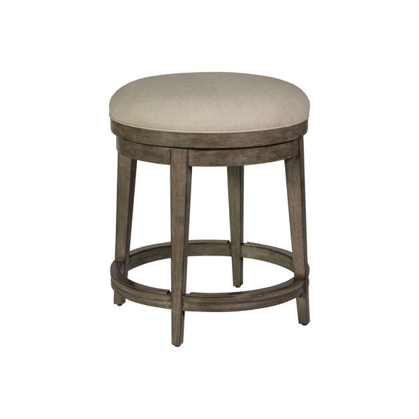 Cohesion Program Brown Cecile Backless Swivel Counter Stool, image 1