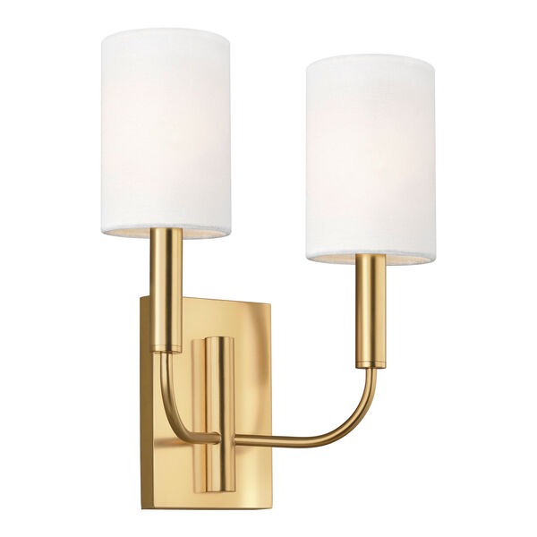Brianna Burnished Brass Two-Light Wall Sconce, image 2
