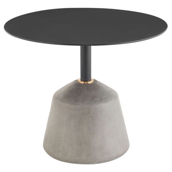 Exeter Matte Black and Gray Side Table, image 1