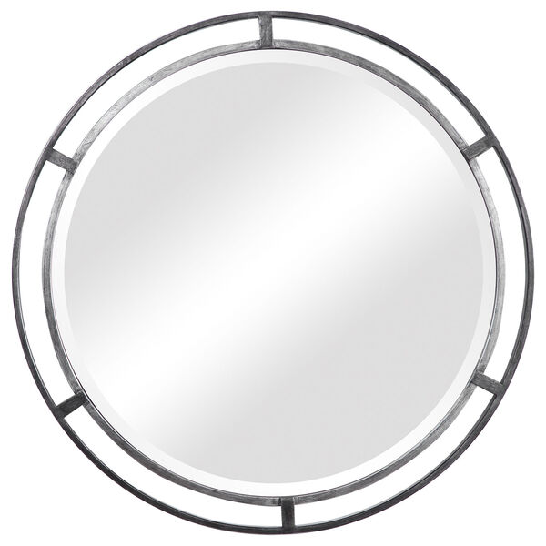 Selby Silver Framed Circular Wall Mirror, image 2