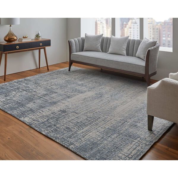 Eastfield Blue Ivory Gray Area Rug, image 2