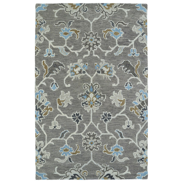 Helena Grey Hand-Tufted 2Ft. 6In x 12Ft. Runner Rug, image 1