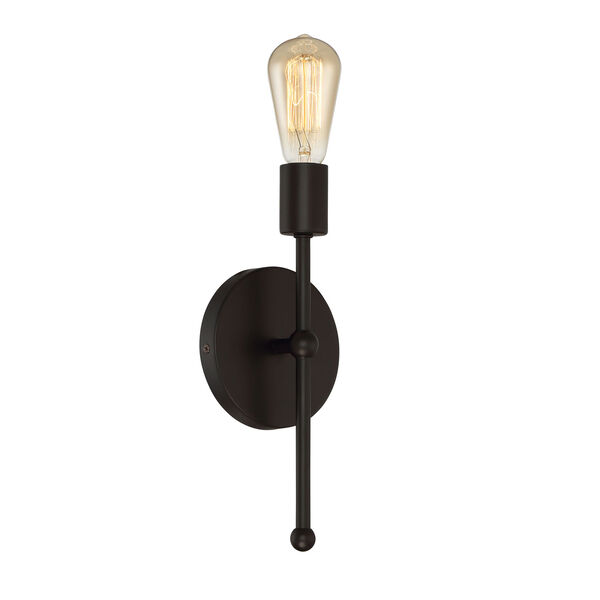 Whittier Rubbed Bronze One-Light Wall Sconce, image 2