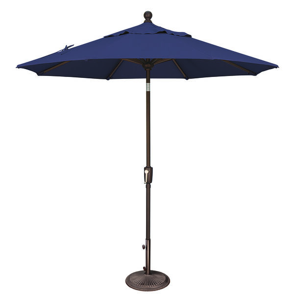 Catalina 7 Foot Octagon Market Umbrella in Navy Sunbrella, image 1