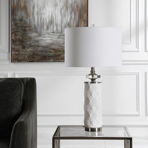 Calia White One-Light Table Lamp, image 3