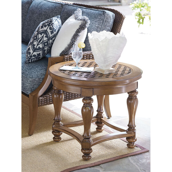 Harbor Isle Brown Round End Table, image 2