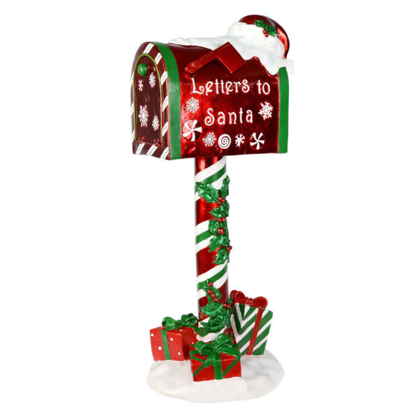 Letters To Santa Red 36-Inch Seasonal Lawn Decor, image 2