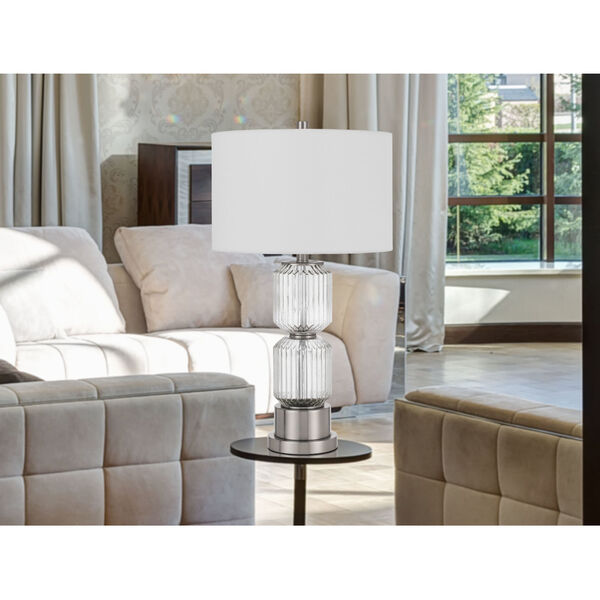 Bresso Brushed Steel One-Light Table Lamp, image 3
