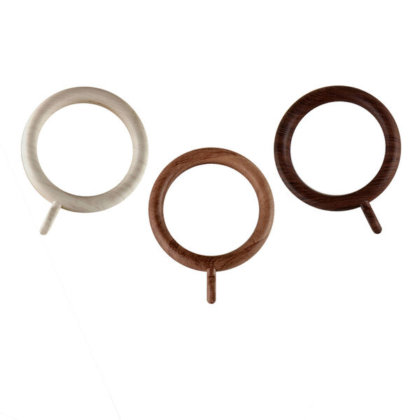 Chestnut Plastic Faux Wood Rings, image 4