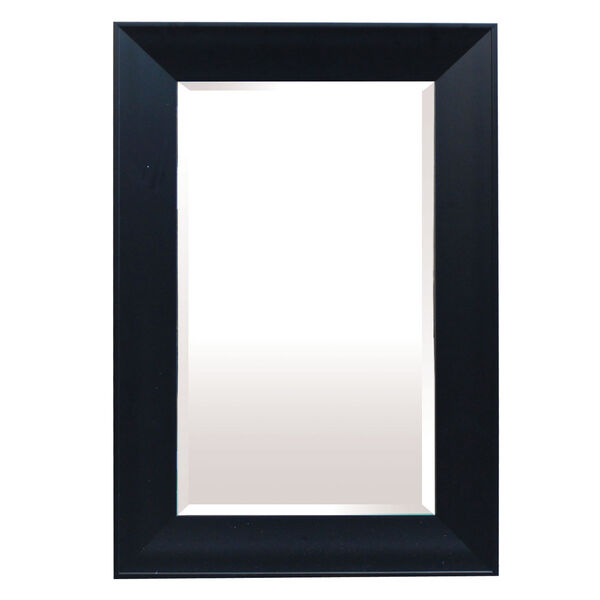 Black 36-Inch Tall Framed Mirror, image 1