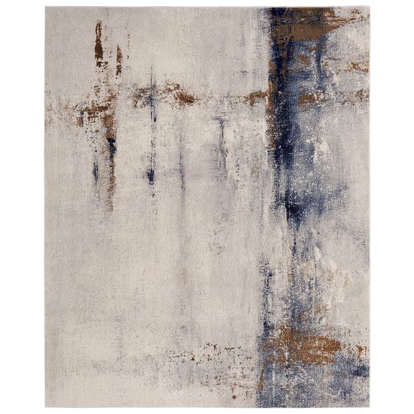 Clio Ivory Blue Brown Area Rug, image 1
