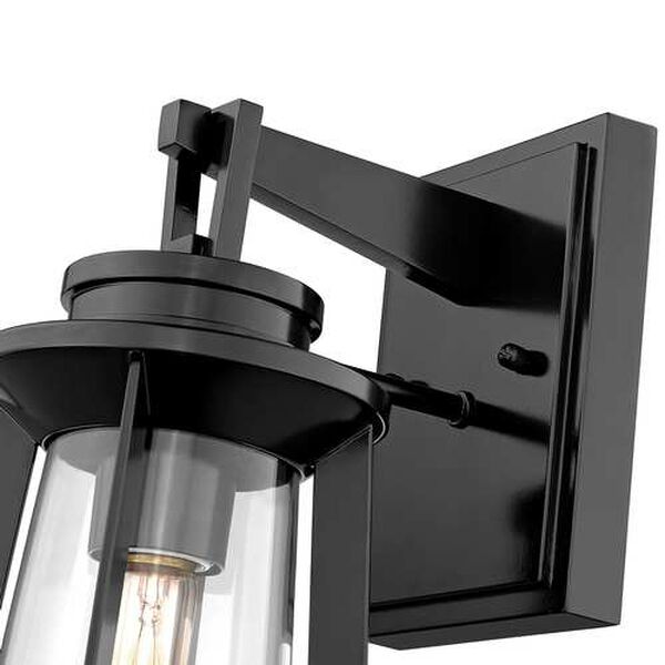 Bolling Powder Coat Black 15-Inch One-Light Outdoor Wall Sconce, image 4