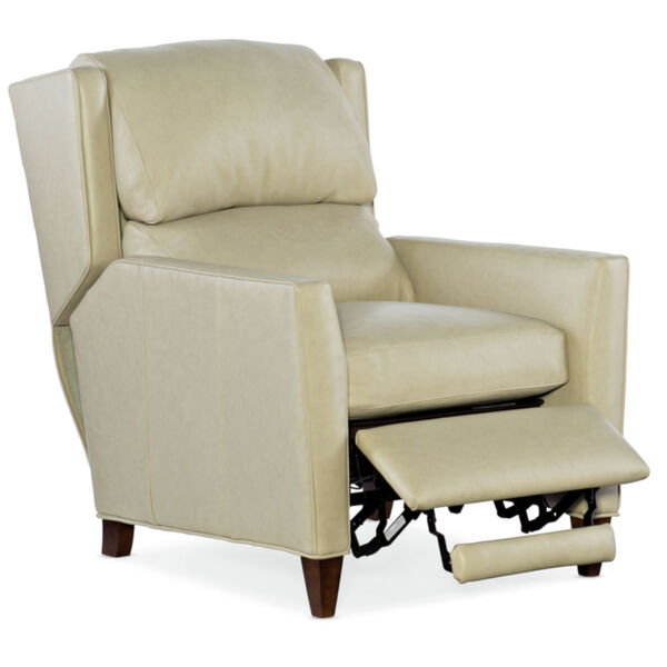 Samuel Beige 32-Inch 3-Way Lounger with Articulating Headrest Pushback Recliner, image 3